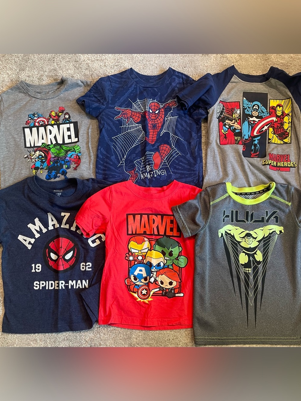 Marvel Super Hero T-shirt Bundle
